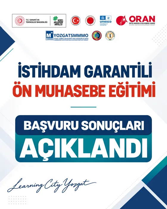 İstihdam Garantili Ön Muhasebe Eğitimi Başvuru Sonuçları Açıklandı